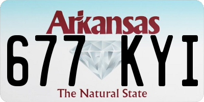 AR license plate 677KYI
