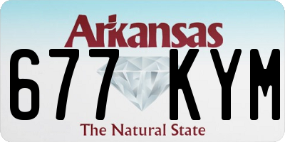 AR license plate 677KYM