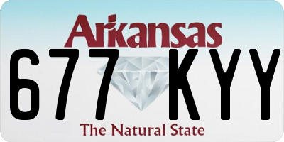 AR license plate 677KYY