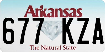 AR license plate 677KZA