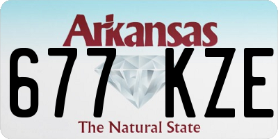 AR license plate 677KZE