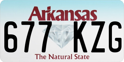 AR license plate 677KZG