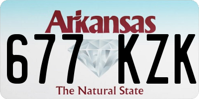 AR license plate 677KZK