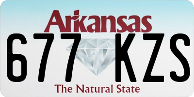 AR license plate 677KZS