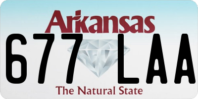 AR license plate 677LAA