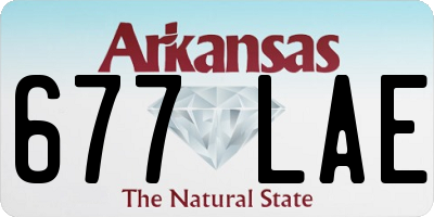AR license plate 677LAE