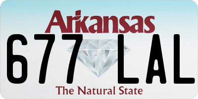 AR license plate 677LAL