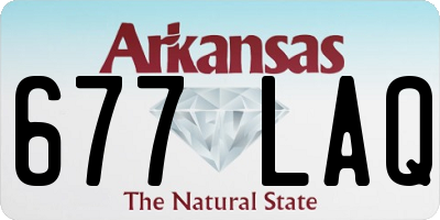 AR license plate 677LAQ