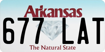 AR license plate 677LAT