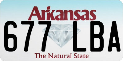 AR license plate 677LBA