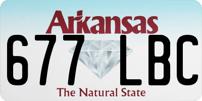 AR license plate 677LBC