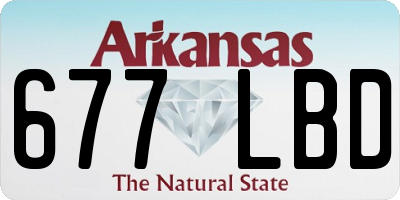 AR license plate 677LBD