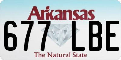 AR license plate 677LBE