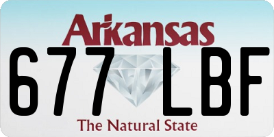 AR license plate 677LBF