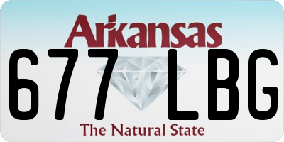 AR license plate 677LBG