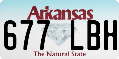 AR license plate 677LBH