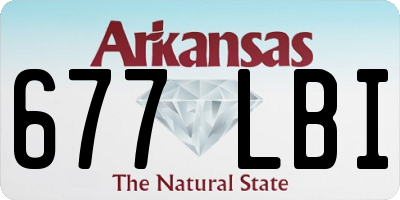AR license plate 677LBI