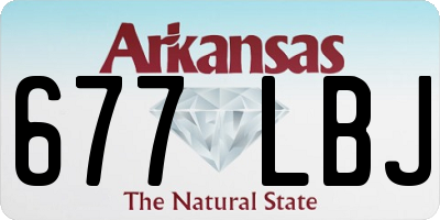 AR license plate 677LBJ