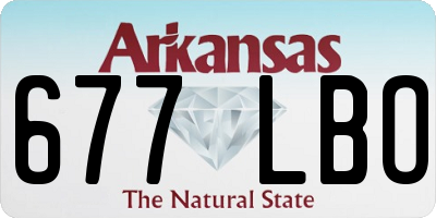 AR license plate 677LBO