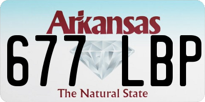 AR license plate 677LBP