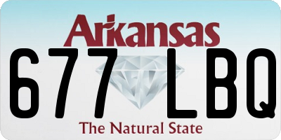 AR license plate 677LBQ