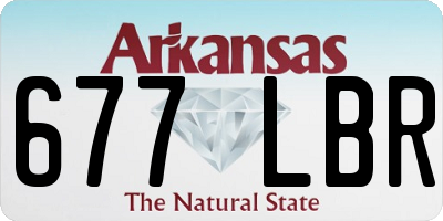 AR license plate 677LBR