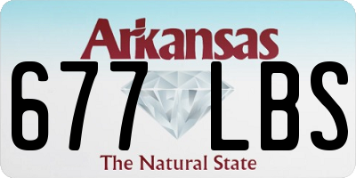 AR license plate 677LBS