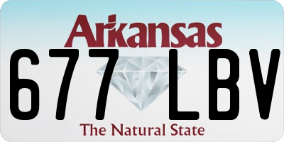 AR license plate 677LBV