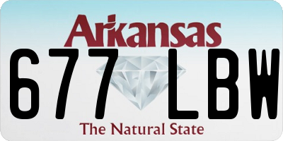 AR license plate 677LBW