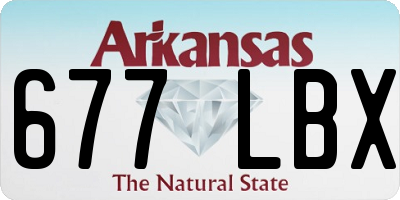 AR license plate 677LBX