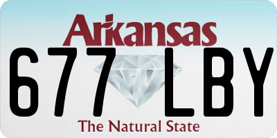 AR license plate 677LBY