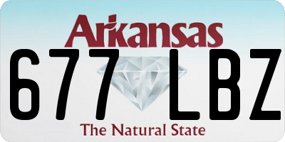 AR license plate 677LBZ