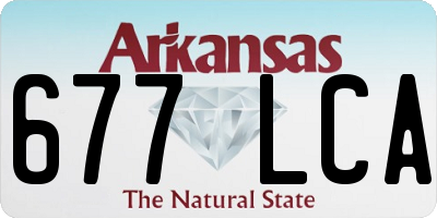 AR license plate 677LCA