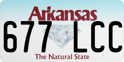 AR license plate 677LCC
