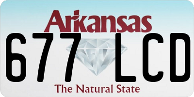 AR license plate 677LCD