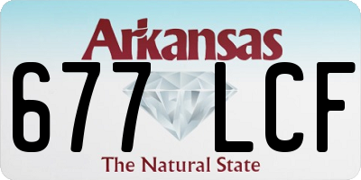 AR license plate 677LCF