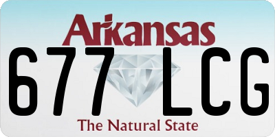 AR license plate 677LCG