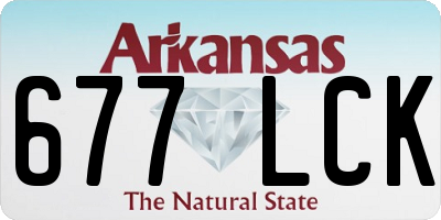 AR license plate 677LCK