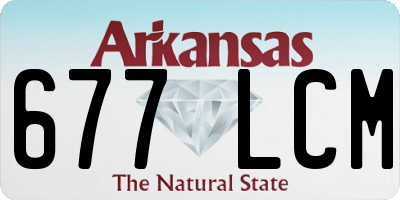 AR license plate 677LCM