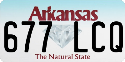 AR license plate 677LCQ