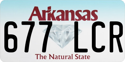 AR license plate 677LCR