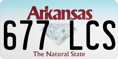 AR license plate 677LCS