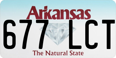 AR license plate 677LCT