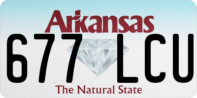 AR license plate 677LCU