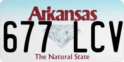 AR license plate 677LCV