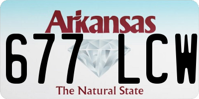 AR license plate 677LCW