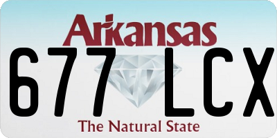 AR license plate 677LCX