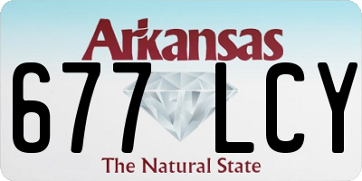 AR license plate 677LCY