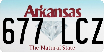 AR license plate 677LCZ