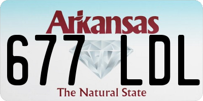 AR license plate 677LDL